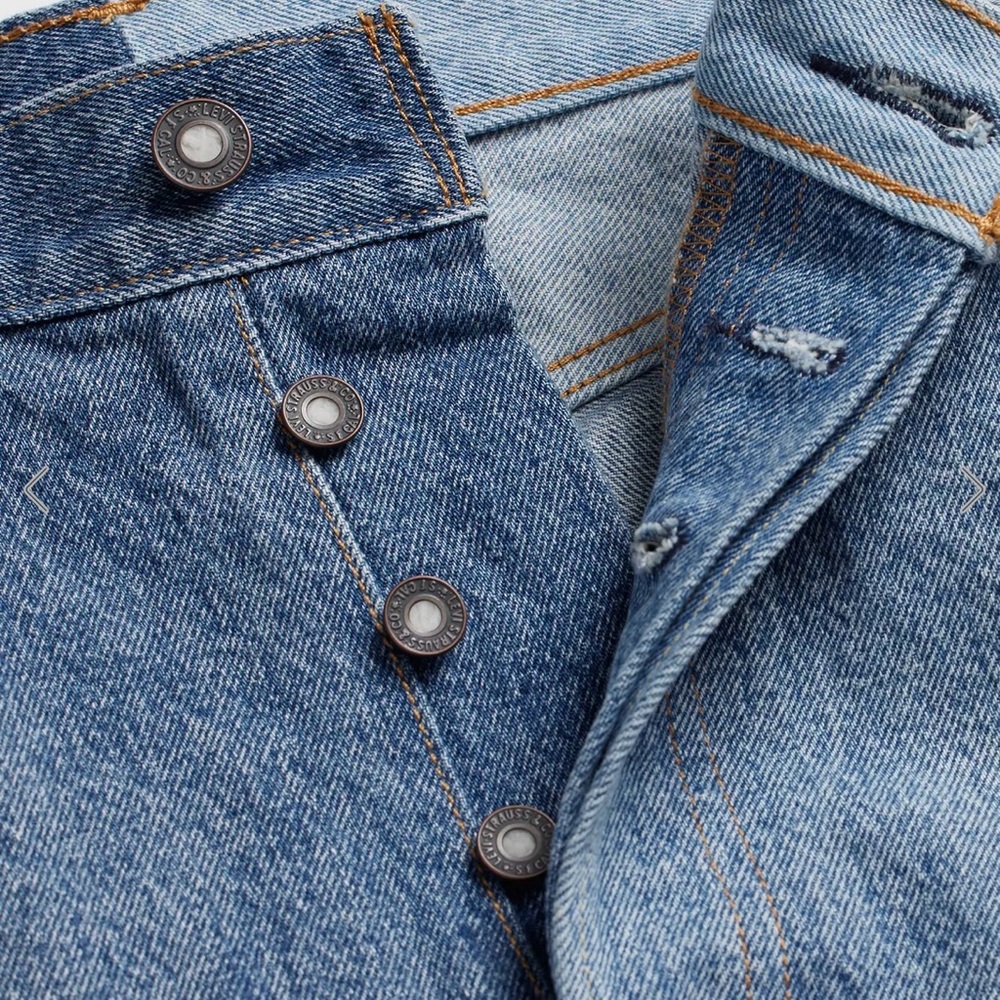 Levi’s Moon & Stars PRIDE Icon Long Denim Skirt s L - Picture 10 of 10